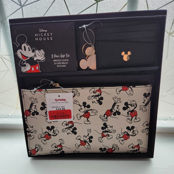 Disney Handbags - Mickey Mouse Wristlet Set